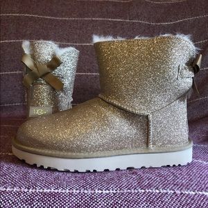 UGG Gold Glitter Bailey